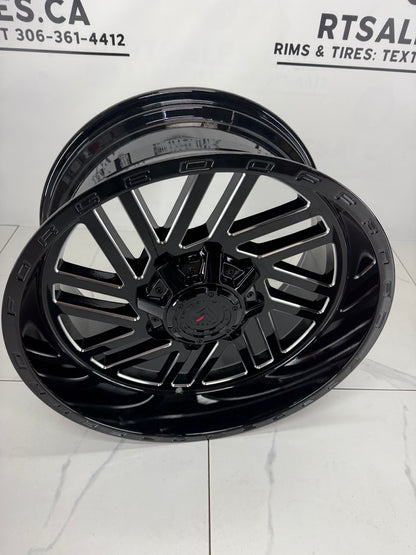 20x10 XR107 Rims 5x139 Gloss Black- Milled