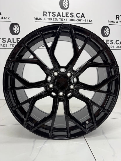 20x9 LX4 Rims 5x120 +35  Gloss Black