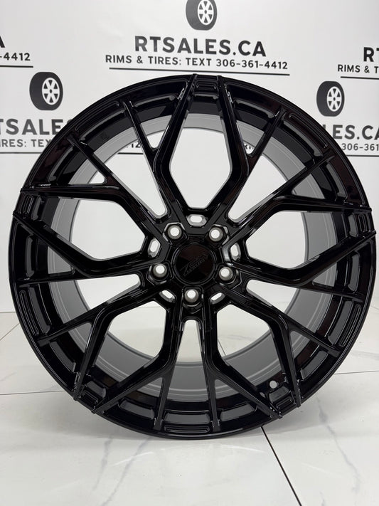 20x9 LX4 Rims 5x120 +35  Gloss Black
