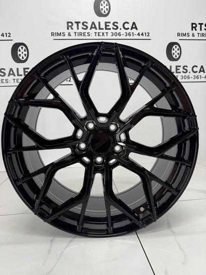 20x9 LX4 Rims 5x120 +35  Gloss Black