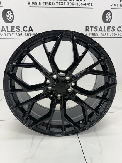 20x9 LX4 Rims 5x120 +35  Gloss Black