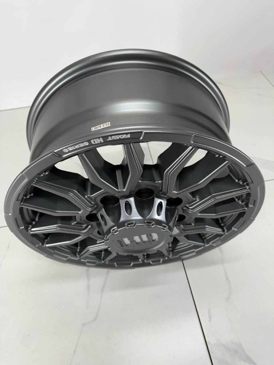 Fastco R243 Rims 18x8.5 Fast Gunmetal Grit Rims (Factory Offset) 8x170