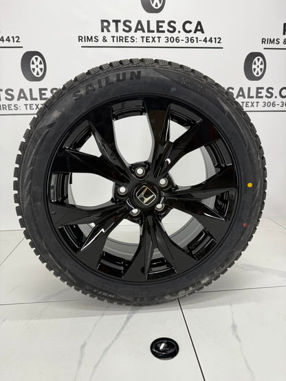 Sailun Winter tires on 17" Replica Rims 5x114.3 Honda Acura