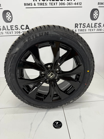 Sailun Winter tires on 17" Replica Rims 5x114.3 Honda Acura