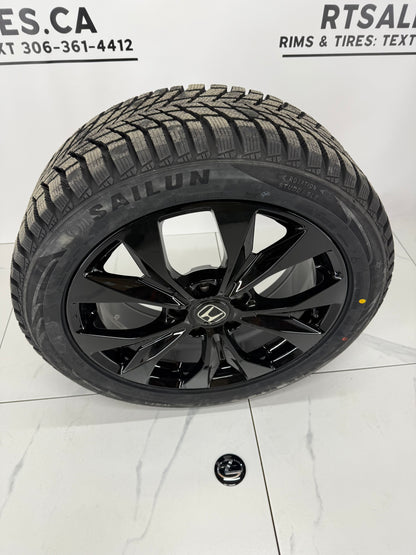 Sailun Winter tires on 17" Replica Rims 5x114.3 Honda Acura