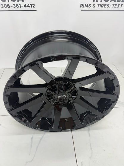 20x9 Gloss Black Ruffino Rims 6x135 6x139