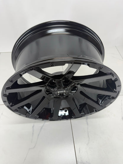 20x9 Gloss Black Ruffino Rims 6x135 6x139