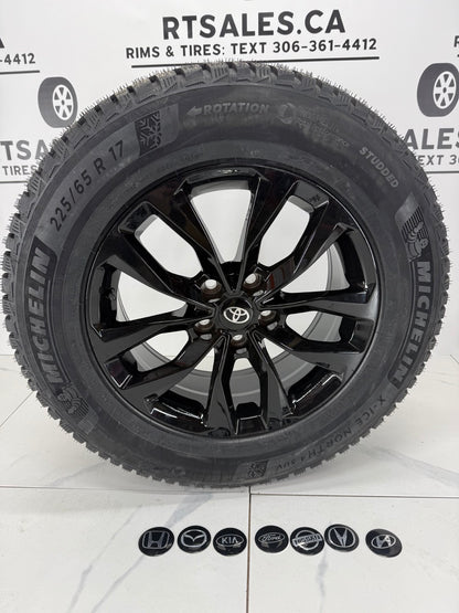 Studded Michelin X-Ice North Winter Tires on 17" Rims 5x114.3