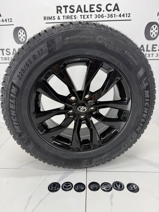Studded Michelin X-Ice North Winter Tires on 17" Rims 5x114.3