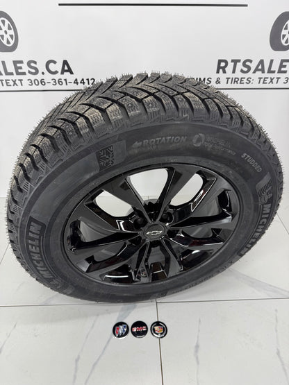 Studded Michelin Winter Tires on 17" Rims 5x115