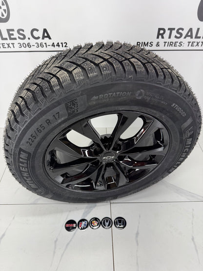 StuddedMichelin X-Ice Snow Winter Tires on 18" Rims 5x120