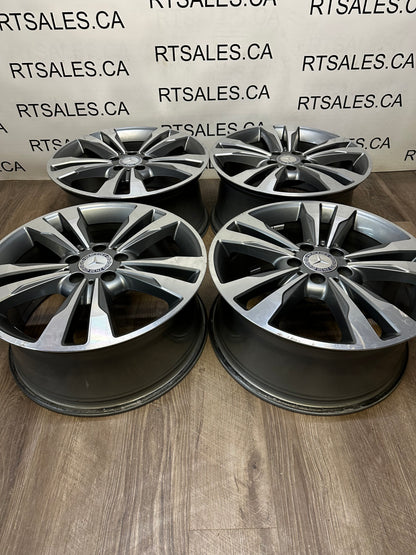 18x8 18x8.5 Mercedes Factory OEM Rims Staggered 5x112 (Takeoffs)