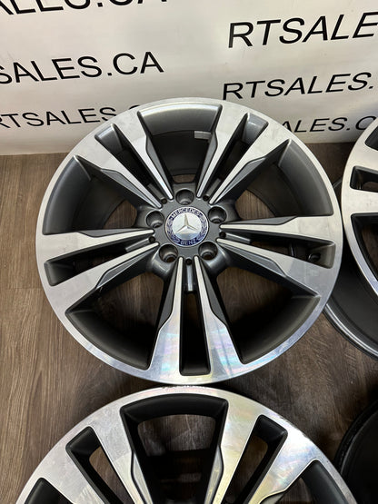 18x8 18x8.5 Mercedes Factory OEM Rims Staggered 5x112 (Takeoffs)