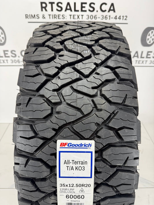 LT 35x12.5x20 BFGoodrich ALL TERRAIN T/A KO3 F All Weather Tires