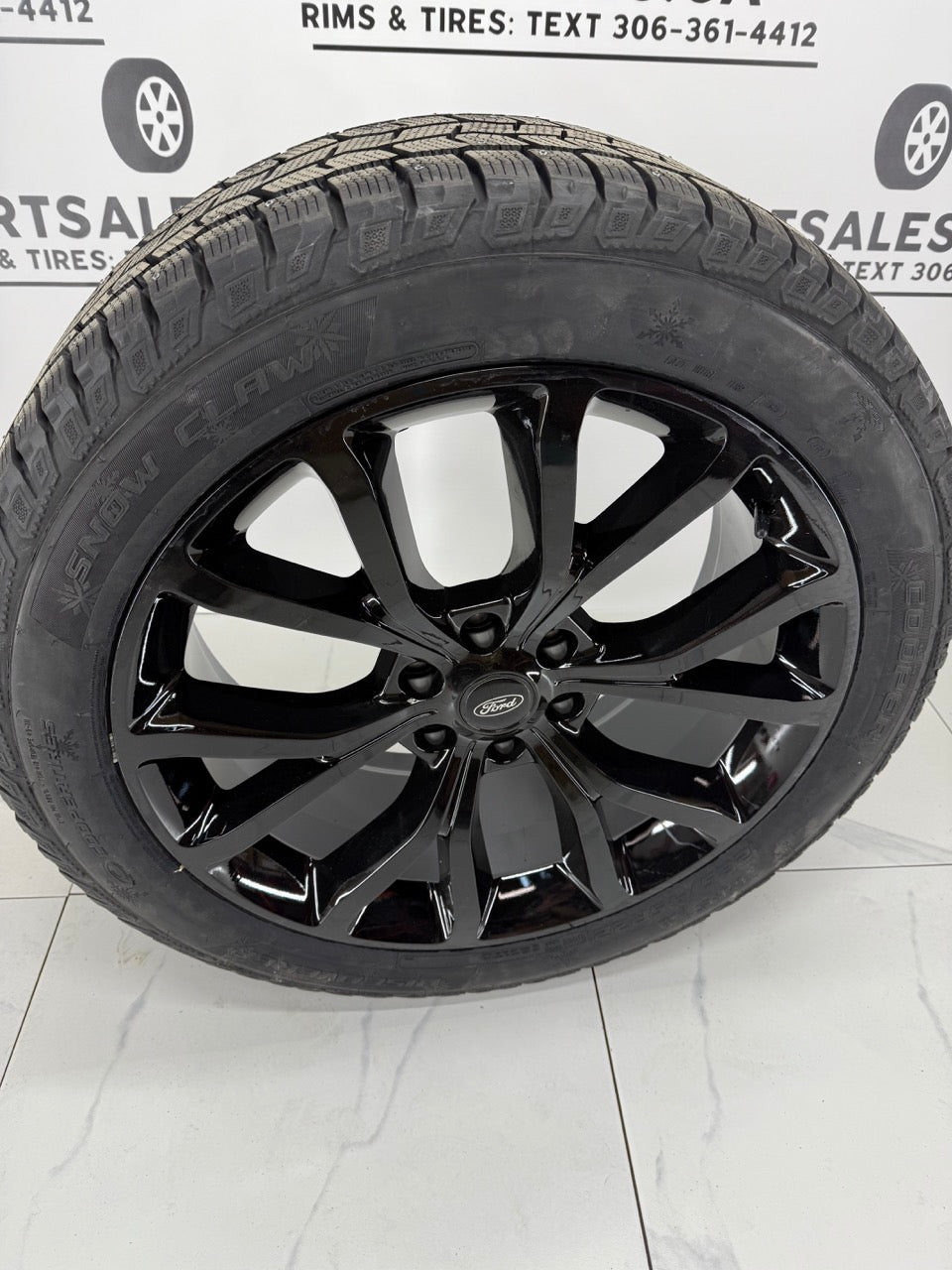 285/45/22 Cooper Winter Tires on 22" Ford F-150 Rims