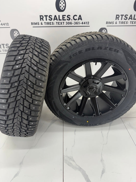 Sailun Studded Winter Tires on 20" Fuel Contra Rims 6x135/139