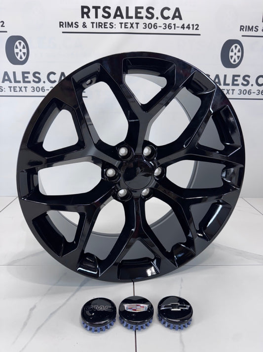 22x9 Replica Rims 6x139.7 Snowflake