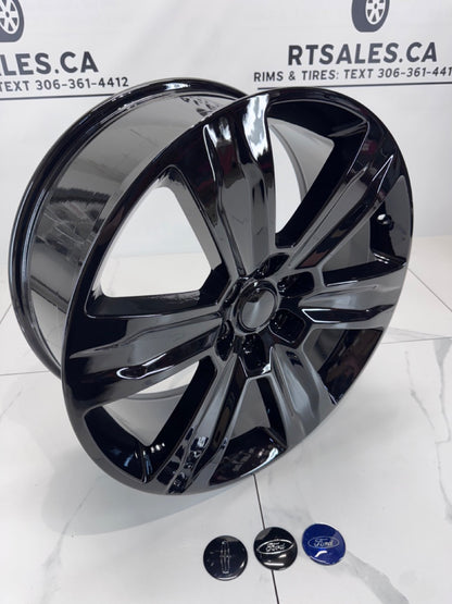 22x9 Replica F-150 Platinum Rims 6x135 Gloss Black