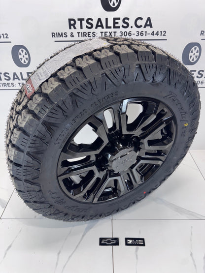 Amp Pro A/T Tires 20 inch GM Replica Rims 8x180 - MULTIPLE SIZES