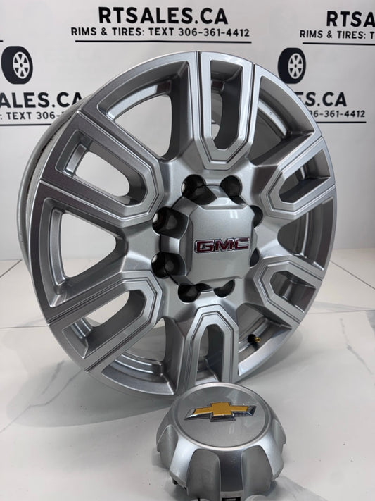 20x8.5 GMC OR Chevy CAPS 2500/3500 OEM Rims 8x180 (Takeoffs)
