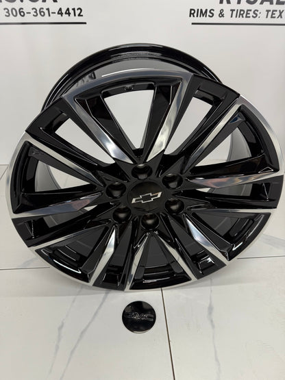 6×139.7 Black/Machined ART Replica 354 Rims – 20" & 22"