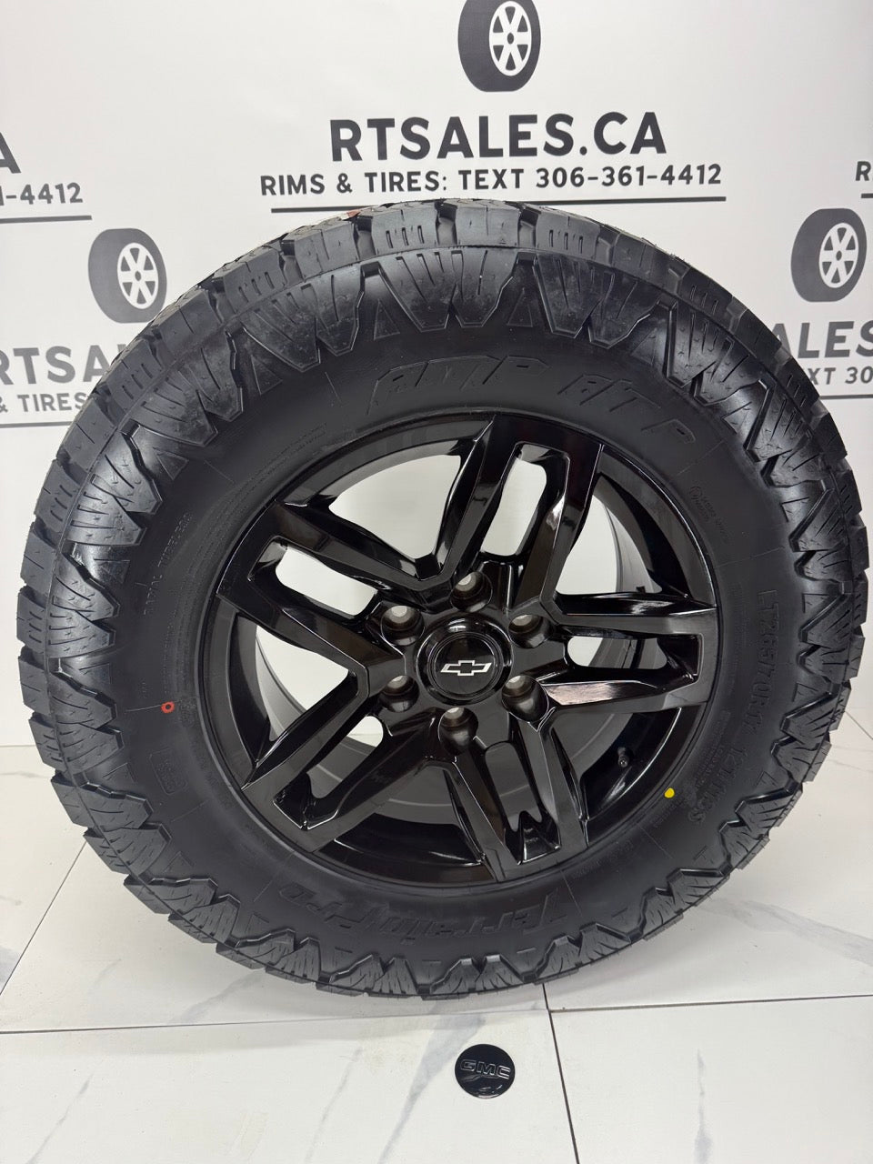 265/70/17 AMP All Terrain Tires on 17" 6x139