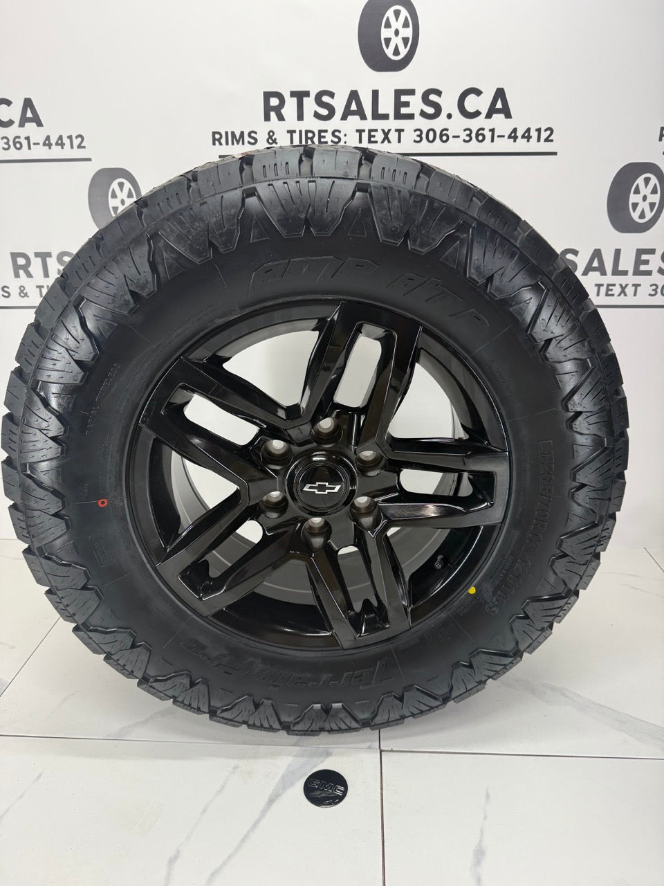 265/70/17 AMP All Terrain Tires on 17" 6x139