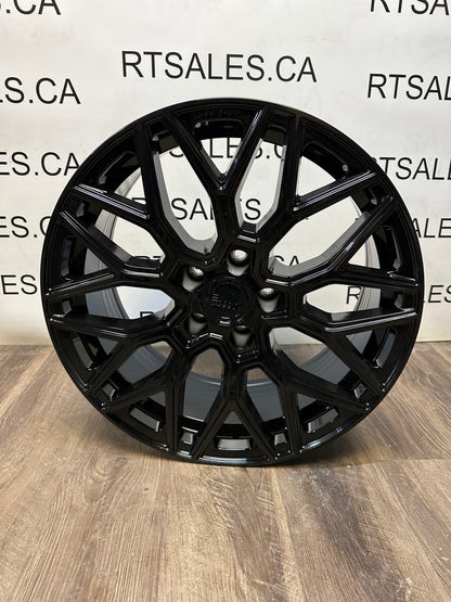 18x8 Envy FF-2 Rims 5x112 Gloss Black