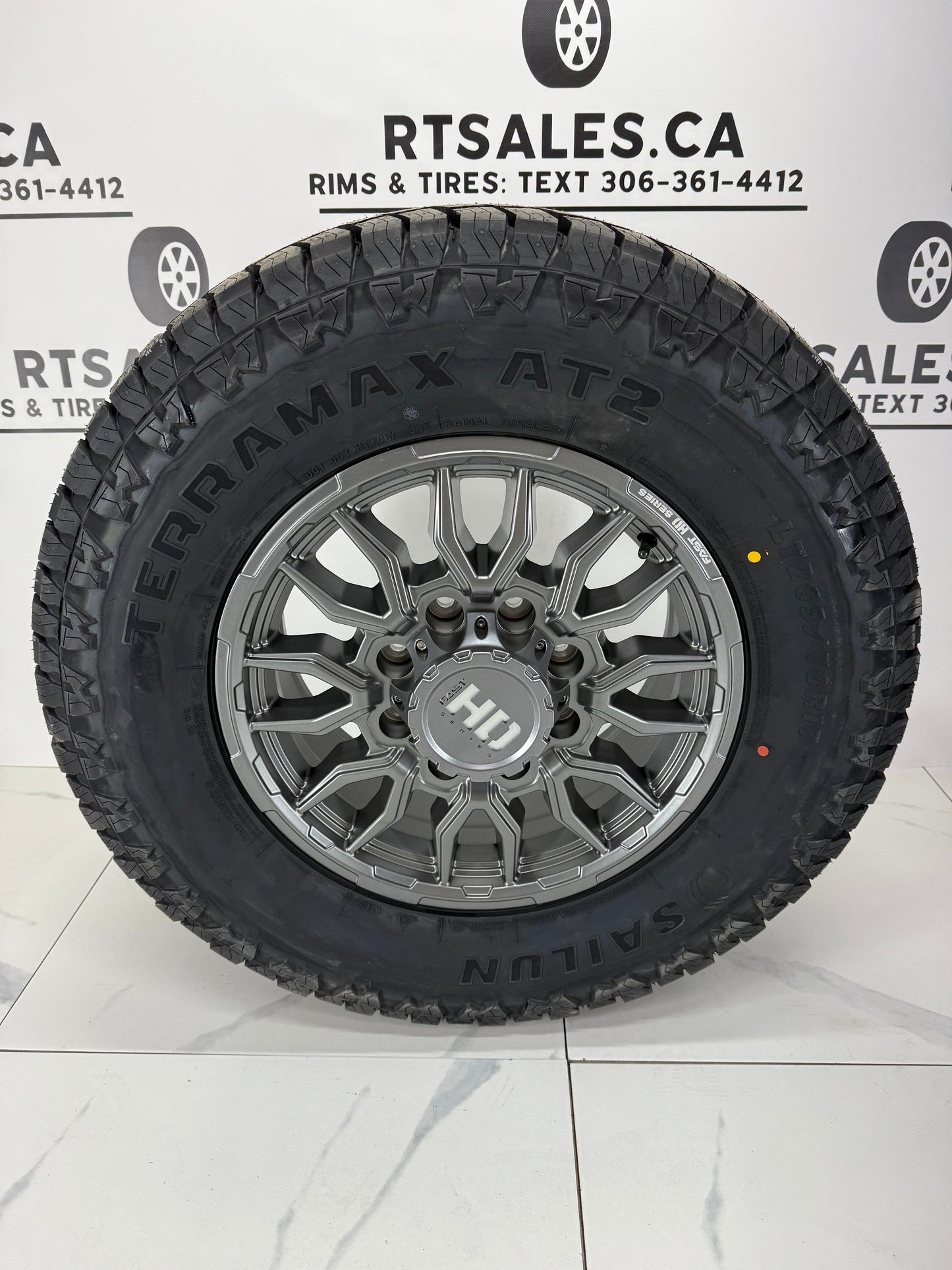 Sailun AT2 Tires on 17" Fast Grit Rims 8x165