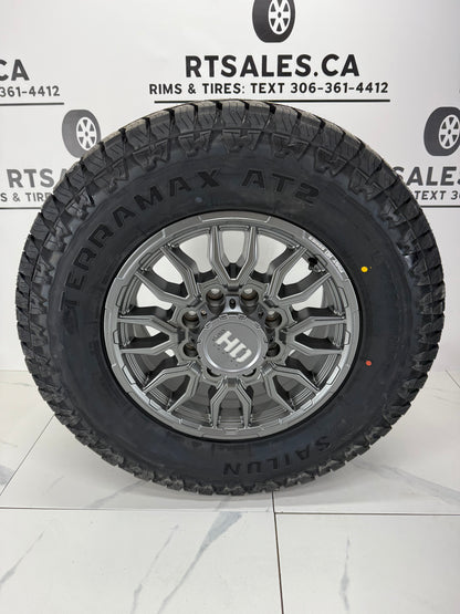 Sailun AT2 Tires on 17" Fast Grit Rims 8x165