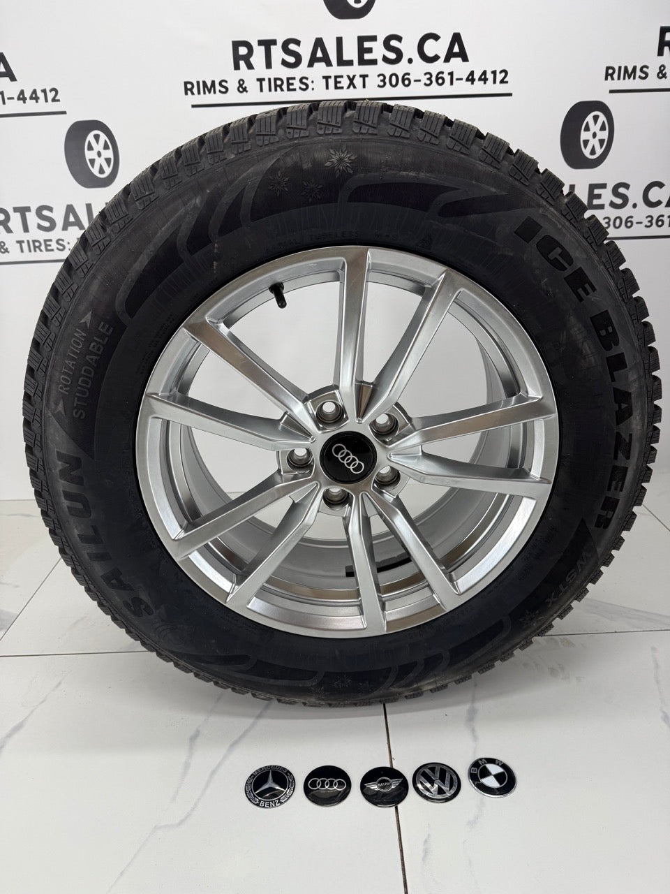 Sailun Winter tires on 17" Replica R195 Rims 5×112