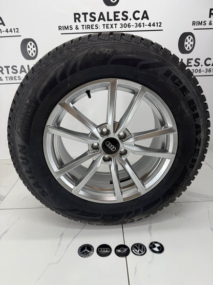 Sailun Winter tires on 17" Replica R195 Rims 5×112