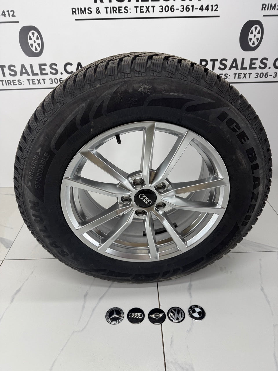 Sailun Winter tires on 17" Replica R195 Rims 5×112