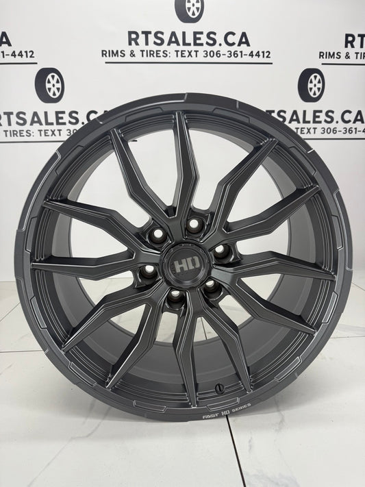 6×135 Fast Grit Gunmetal Rims – 18" 20" & 22"