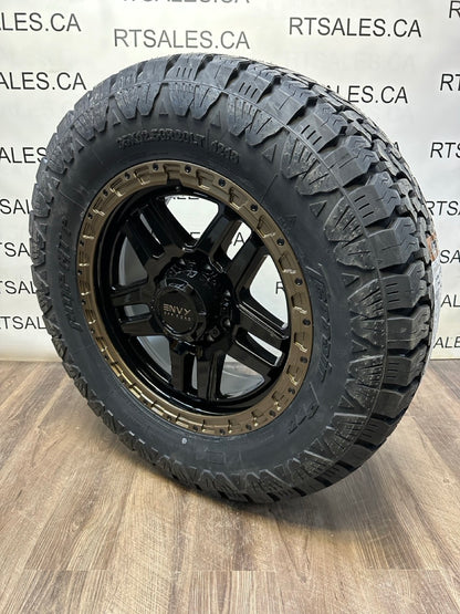 35x12.5x20 Amp AT tires Rims 8x170 Ford f250 f350