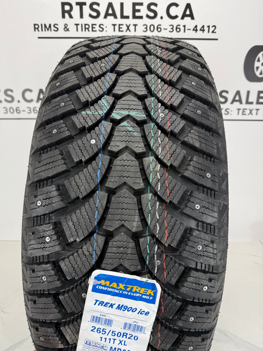 265/50/20 Maxtrek Factory Studded Winter Tires