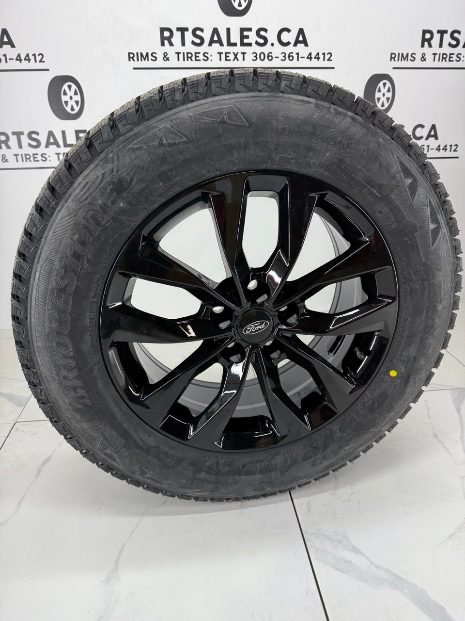 225/65/17 Bridgestone Winter Tires on 17" Rims 5x108