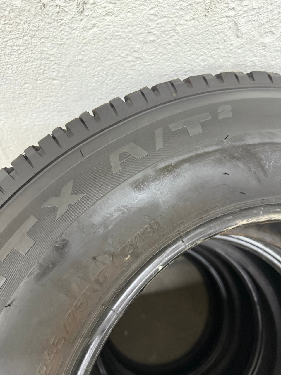 LT 245/75/17 Michelin AT2 E All Season Tires (Near new)