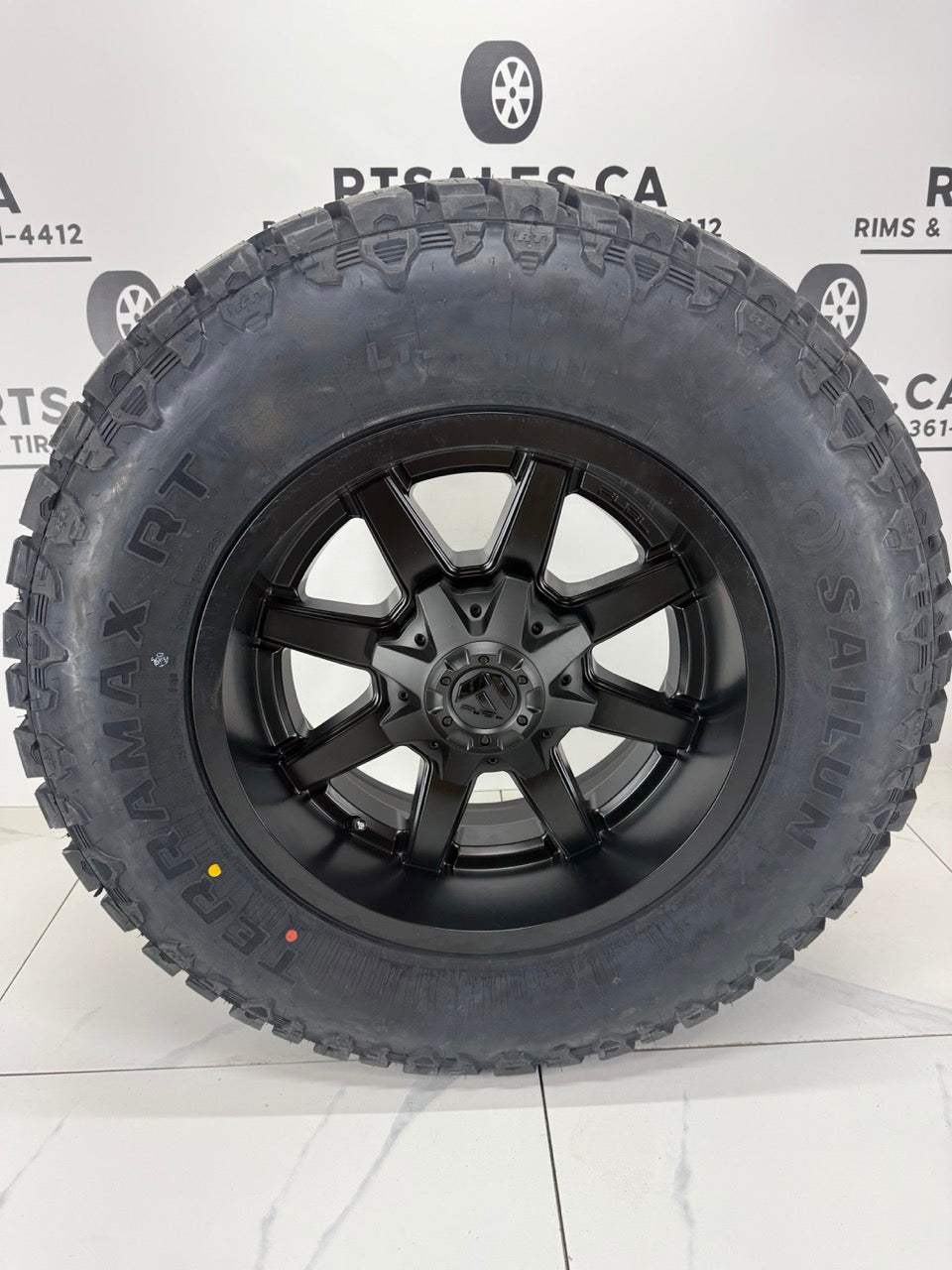 Sailun RT All Weather Tires on 18" Fuel Maverick Rims 8x165