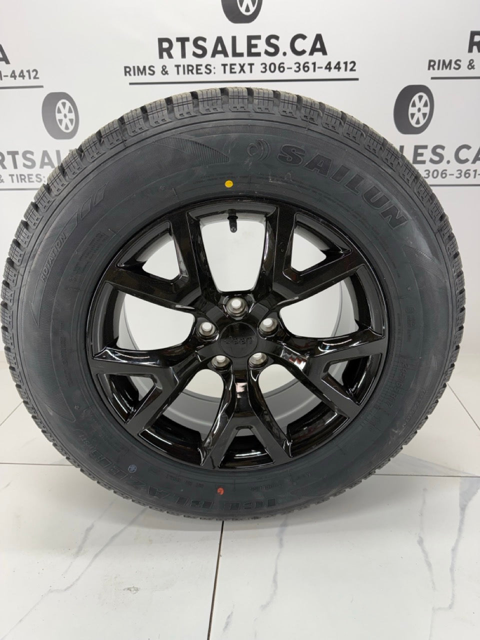 245/65/17 Sailun Ice Blazer Winter Tires on 17" Jeep Rims 5x110