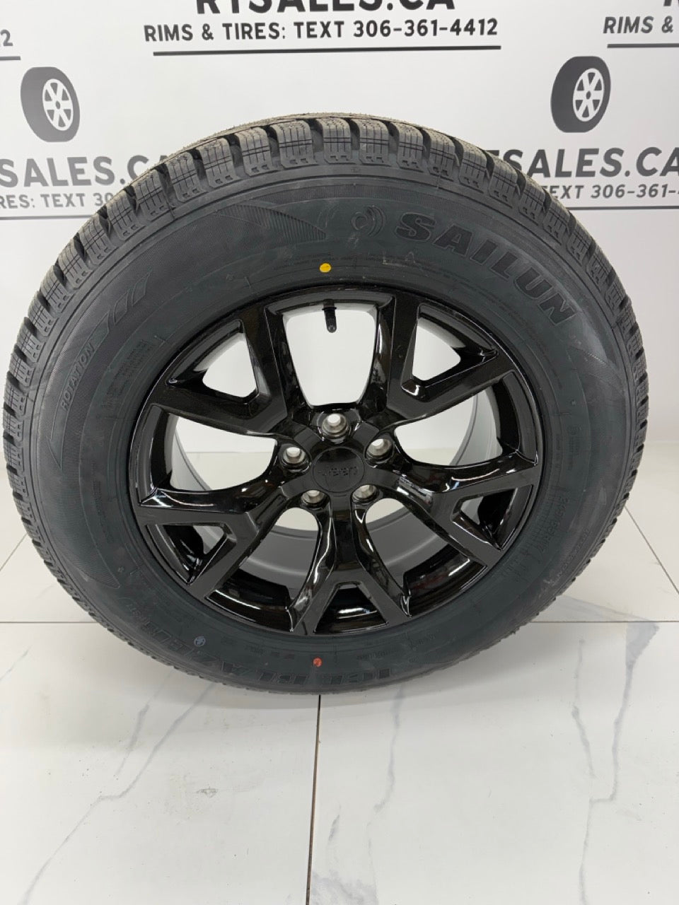 245/65/17 Sailun Ice Blazer Winter Tires on 17" Jeep Rims 5x110