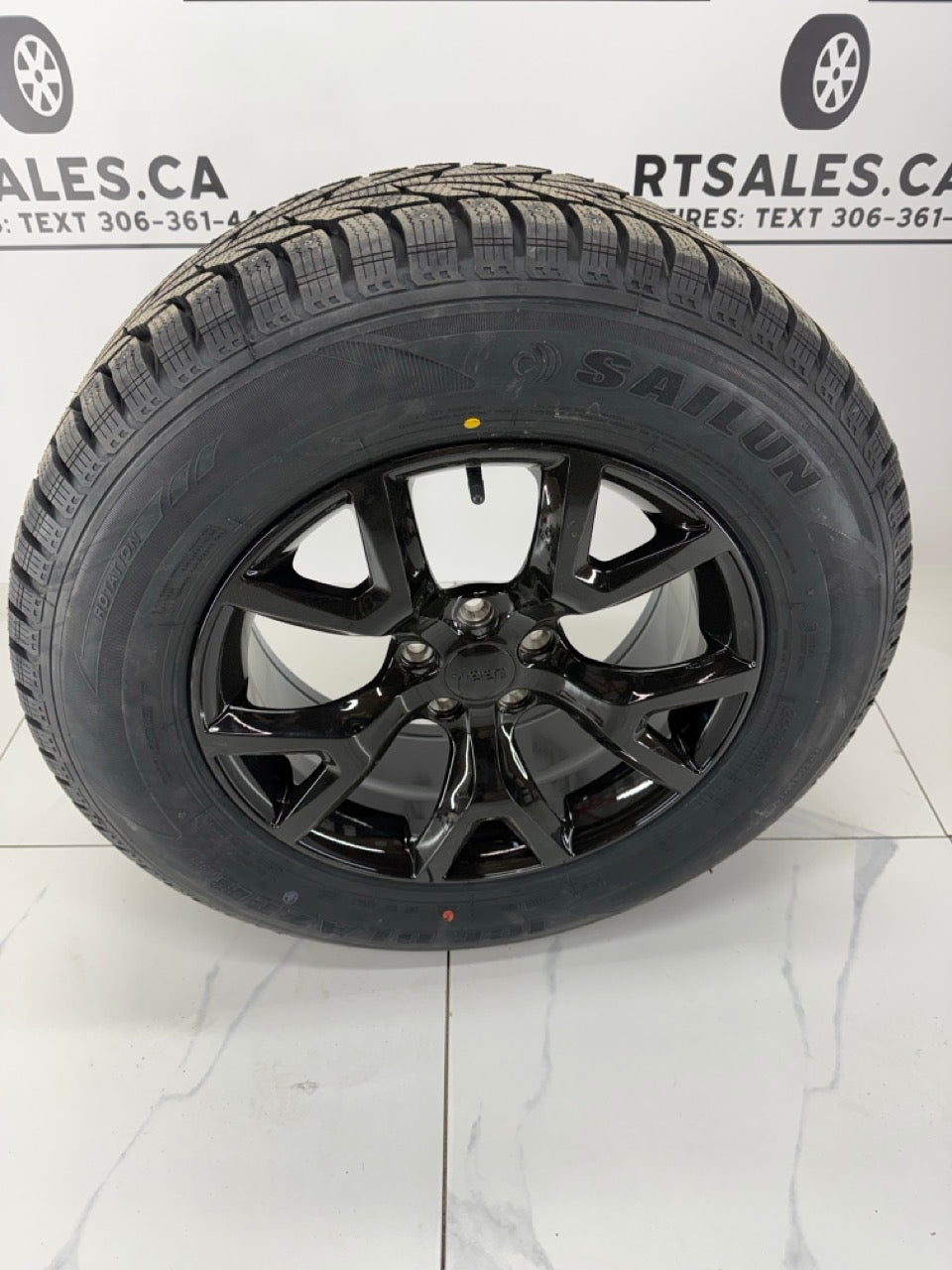 245/65/17 Sailun Ice Blazer Winter Tires on 17" Jeep Rims 5x110