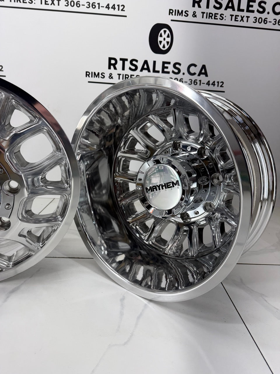 17x6.5 Mayhem Cogent Dually Rims 8x200