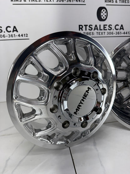 17x6.5 Mayhem Cogent Dually Rims 8x165.1