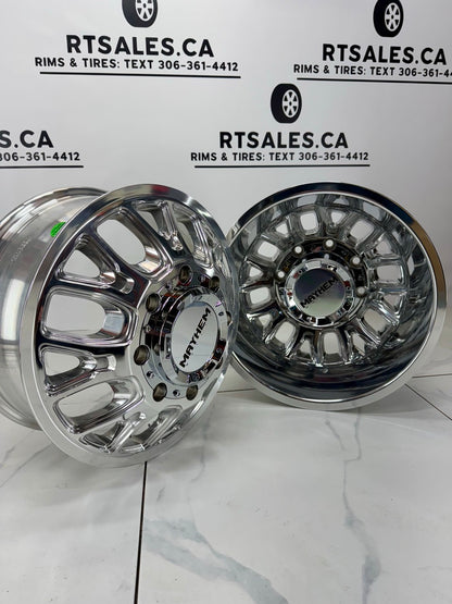 17x6.5 Mayhem Cogent Dually Rims 8x165.1