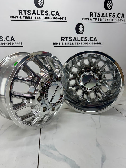 17x6.5 Mayhem Cogent Dually Rims 8x165.1