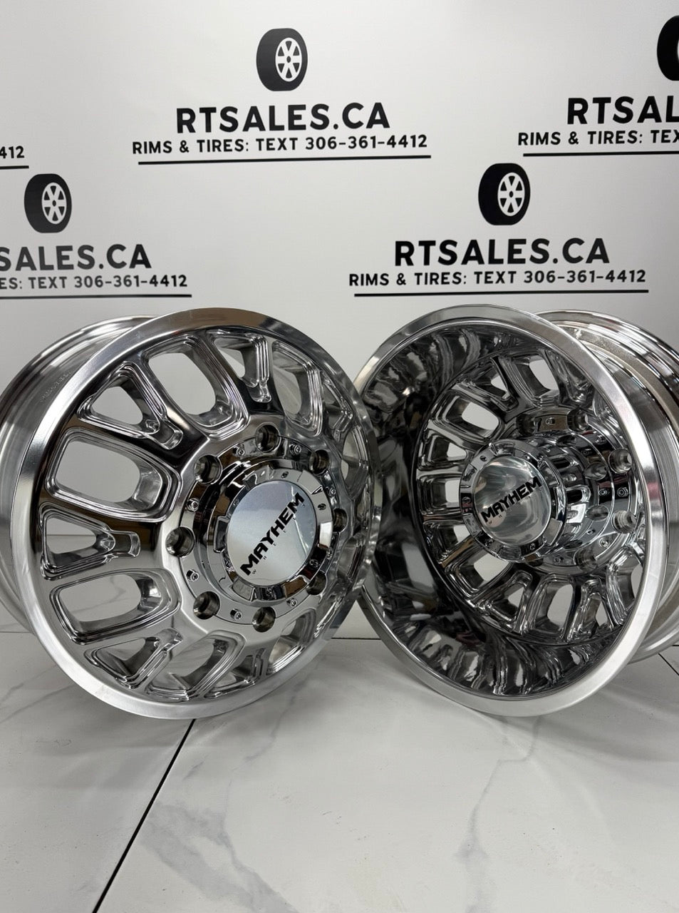 17x6.5 Mayhem Cogent Dually Rims 8x210