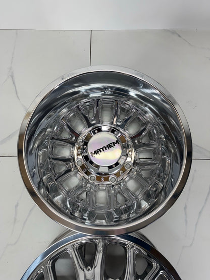 17x6.5 Mayhem Cogent Dually Rims 8x165.1