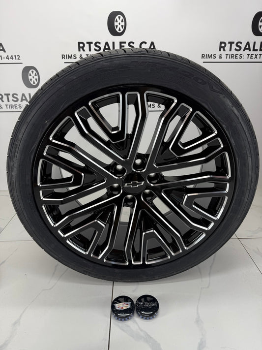 285/40/24 Nitto Tires Denali Ultimate Replica Rims 6×139.7
