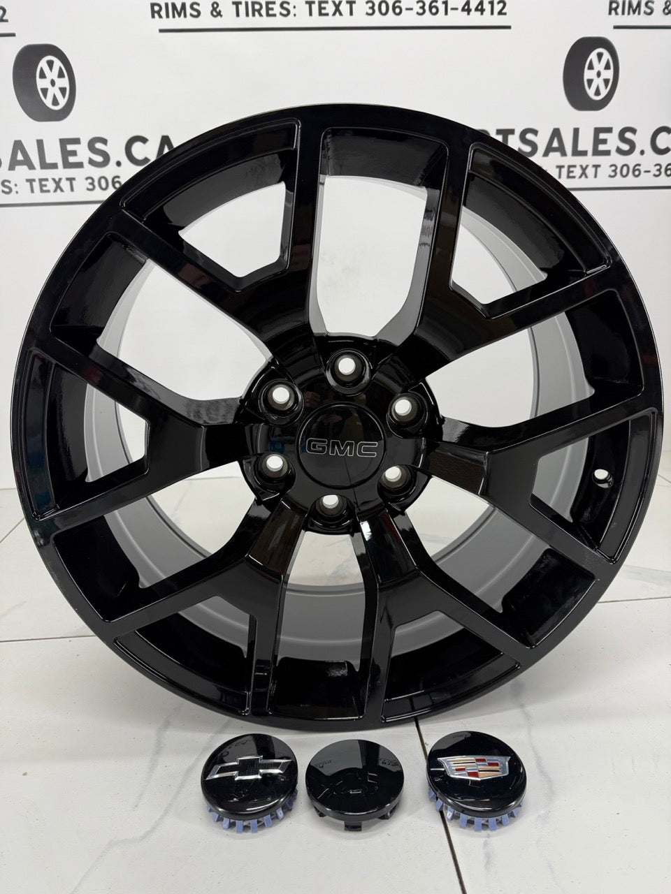 20x9 Replica R162 Gloss Black Rims 6x139.7